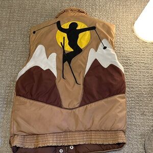 RARE VINTAGE Tan Women's Puffer Vest